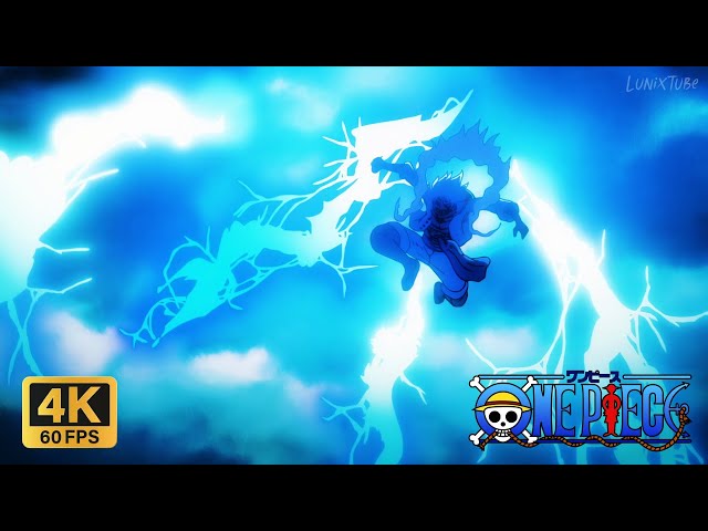 Luffy Catches Lightning using Awakening Powers (Luffy vs Kaido) | One Piece Episode 1073 [4K 60FPS]