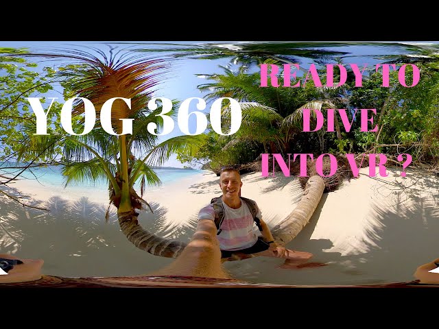 VR YOGA 360 NATURE - TRAILER YOGA AND VIRTUAL REALITY on a BEACH in INDONESIA