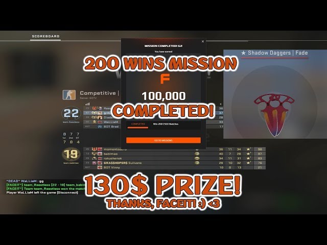 100 000 FACEIT POINTS @ 200 WINS mission COMPLETED! +130$ | Moments of the Week Ep. 20 @ 9 ACE's!