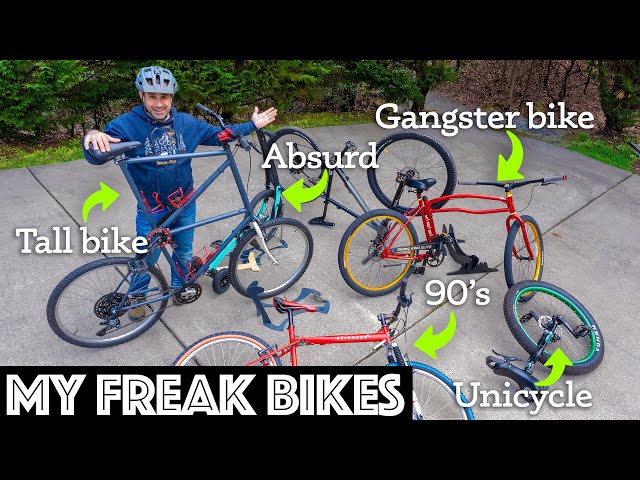 Here are the weirdest bicycles I own