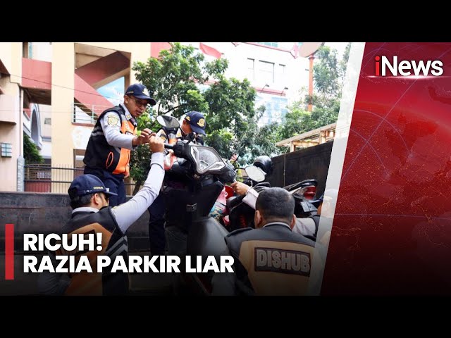 Motor Diangkut Paksa Petugas Razia, Pengemudi Ojol Mengamuk | iNews Siang | 13/02