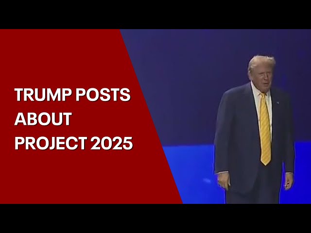 Trump attempts to distance himself from Project 2025