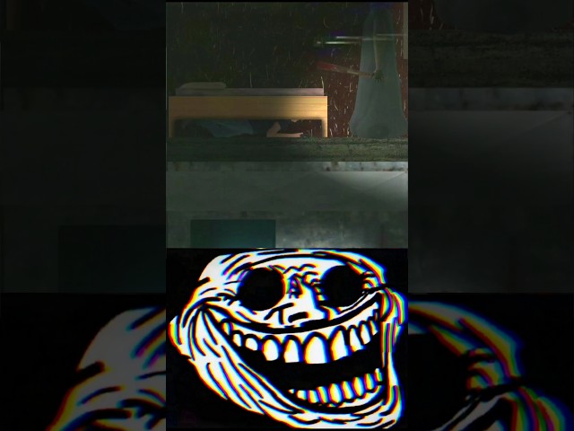 Granny 2d under the Bed Jumpscare Scenes 😈 Troll Face #shorts #granny #trollface