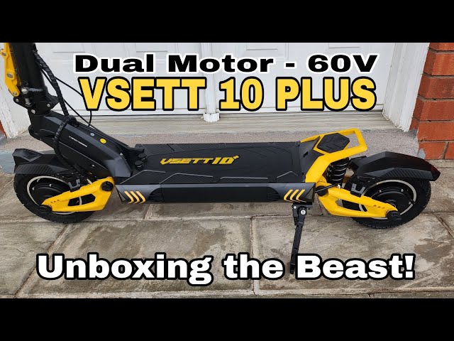 VSETT 10+ Electric Scooter Unboxing  (60v Dual Motor) Beast