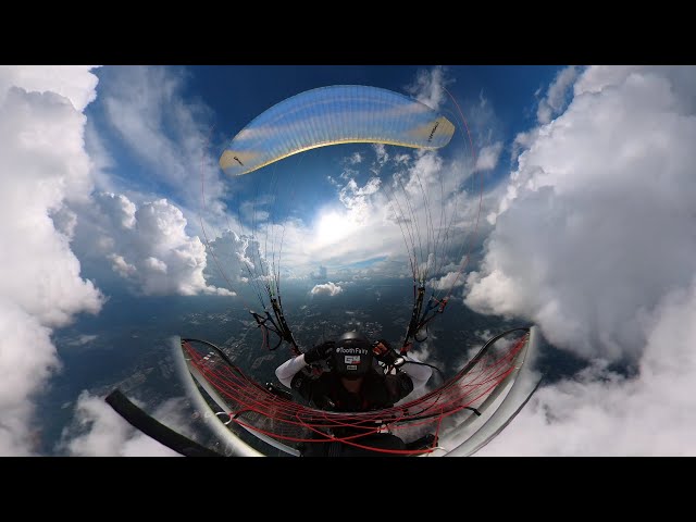 (360 VR flight) Mid-day cloud surfing at 8000ft