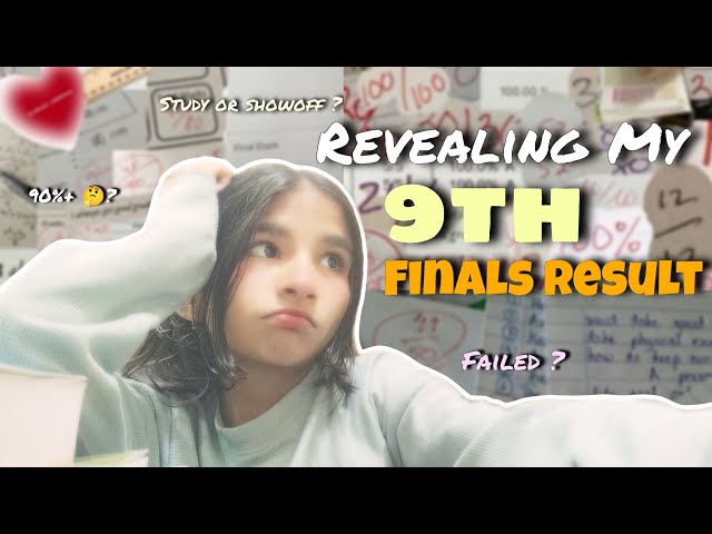 Revealing my *9TH FINALS RESULT*😶‍🌫️| CBSE 9th grade Finals result ✨|How much I've scored in Finals?