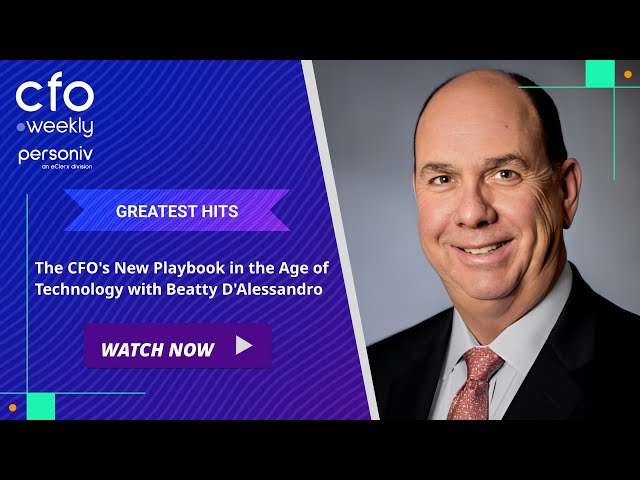 The CFO's New Playbook in the Age of Technology with Beatty D'Alessandro #podcast