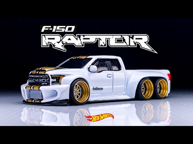 Ford F-150 Raptor Slammed 6 Wheeler Hot Wheels Custom