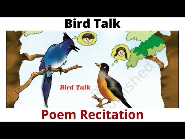 NCERT CLASS- 3 ENGLISH MARIGOLD UNIT 2 - Bird Talk (Poem Recitation)