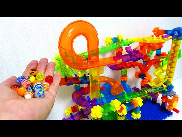 Marble Run ☆ Marble Mania Shockwave + Twister Combo Build & Play