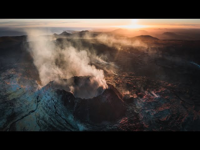 Crater Update - October 1 - Sunset, Smoke and Colors