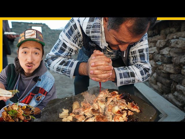 Stone Sandwich in the Mountain Village 🇦🇿 Azerbaijan Unseen Street Food