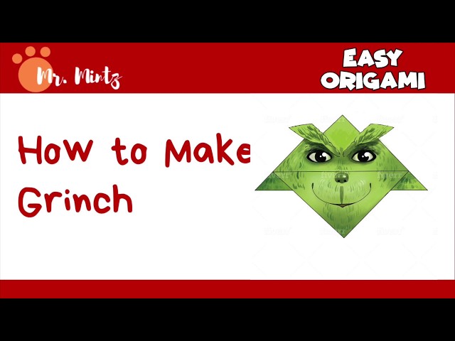 Christmas Crafts, How to Make a Paper #Grinch Step by Step, how to #makegrinch legs for #christmas