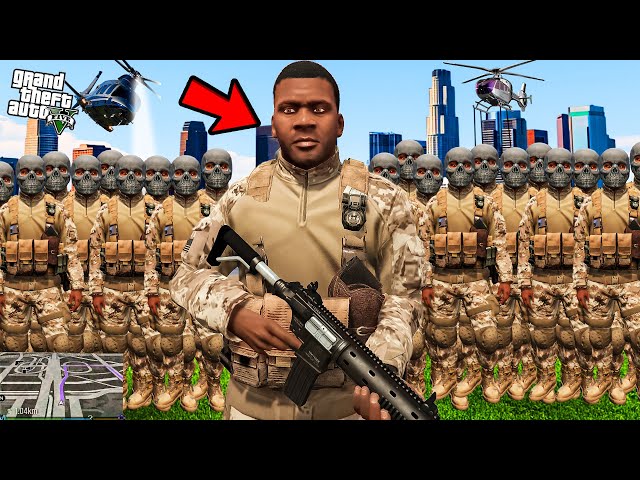 Franklin Join Army To Save Shinchan in GTA 5 !