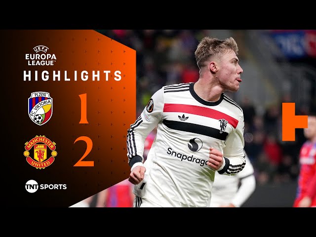 Hojlund Brace Saves Man United 👏 | Viktoria Plzen 1-2 Man United | UEFA Europa League Highlights