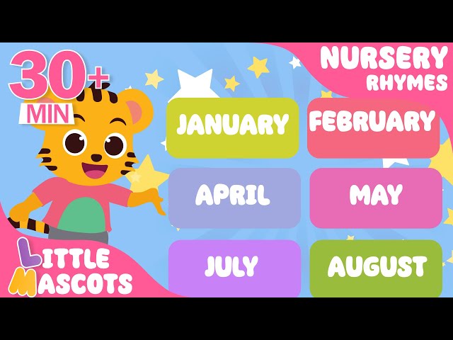 ✨Months Of The Year + ABC Song + more Little Mascots Nursery Rhymes & Kids Songs