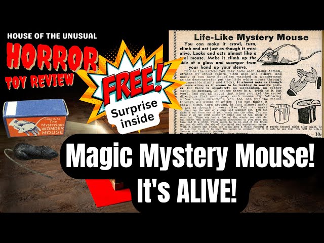 HORROR TOY REVIEW: "Magic Mystery Mouse!" Moves Like It's ALIVE! Shocking!  #HouseOfTheUnusual®