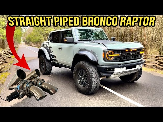 INSANE Ford Bronco Raptor Custom Exhaust (Worlds Loudest)