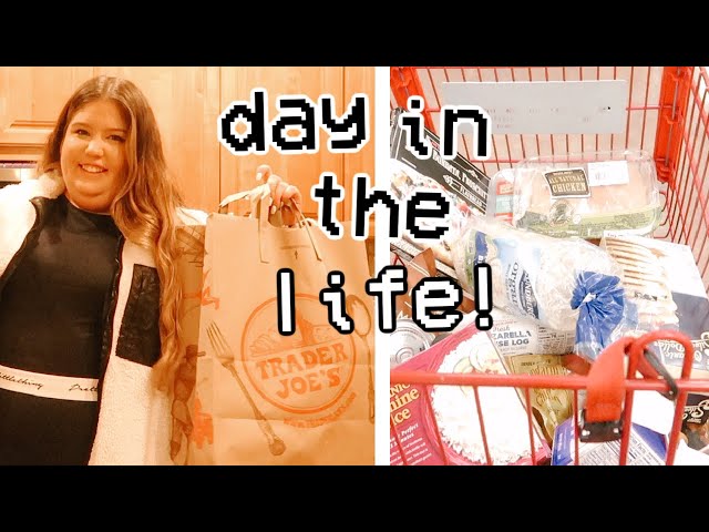 productive college day in my life *online* (trader joes haul, classes, & more!)