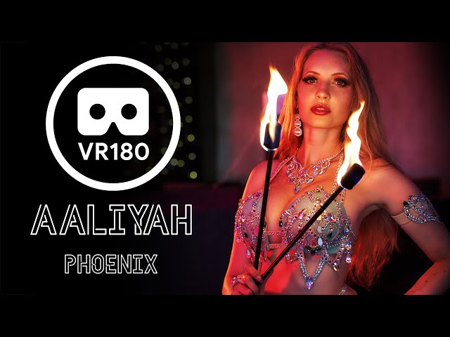 Aaliyah Zhoura belly dance performance and fire show "Phoenix" - VR180 3D