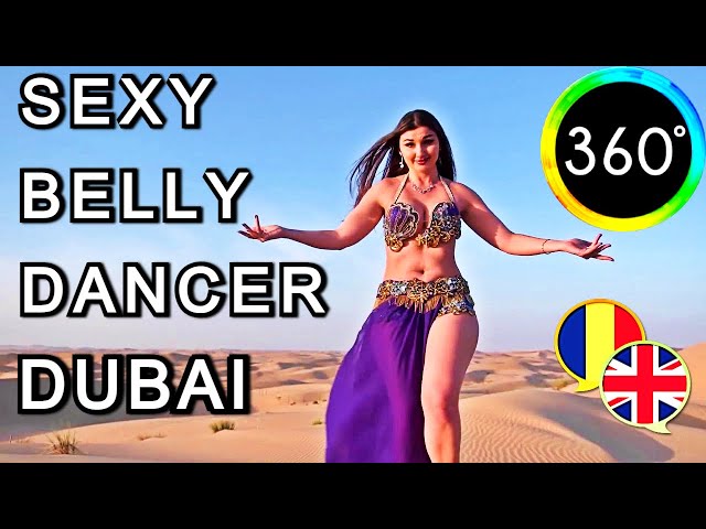 360° Video Bellydance Girl #Sexy Lady #Dubai UAE Holiday Sensual Dance Daniel Nelu #TravelVlog 3D 6K