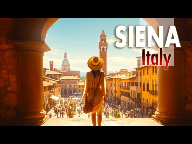 Walking tour 4K60 HDR - Tuscany, Italy - Siena [Quality for Big TV] Pro Sound & Сaptions