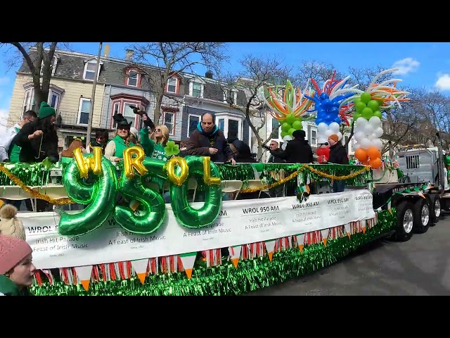 South Boston MA Saint Patrick's Day Parade 2023. In full binaural 3D audio. From East Broadway