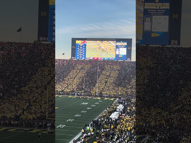 Michigan last touchdown against USC From Student Section #michiganfootball #uscfootball  #football