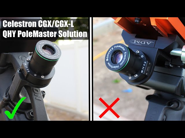 Celestron CGX/CGX-L | QHY PoleMaster Mounting Solution