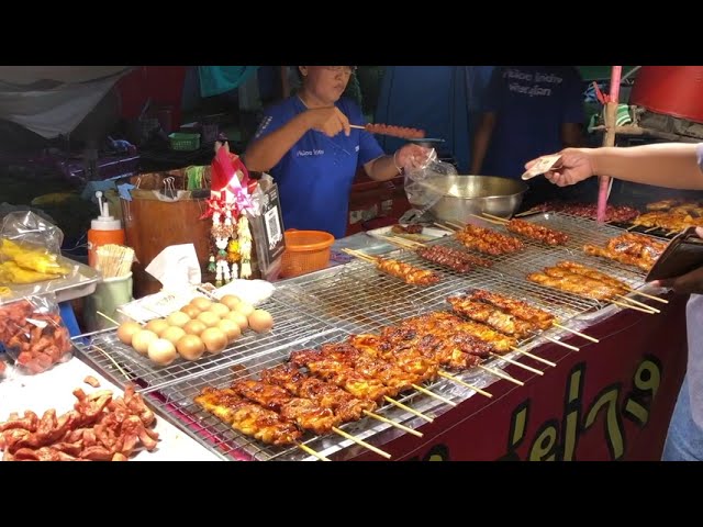 Roasted Pork on the Stick #thailand #thaifood #thaistreetfood #sukhothai