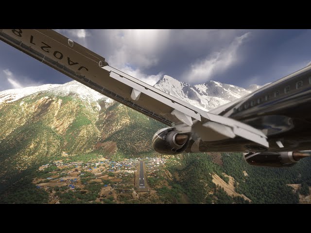 Microsoft Flight Simulator 2024 Landing at Lukla Airport, Nepal