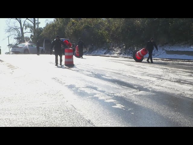 Prayers and scares  as icy roads make driving dangerous in Augusta