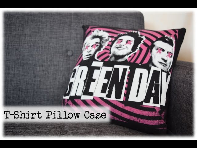 T-Shirt Pillow Case || DIY (Easy sewing project)