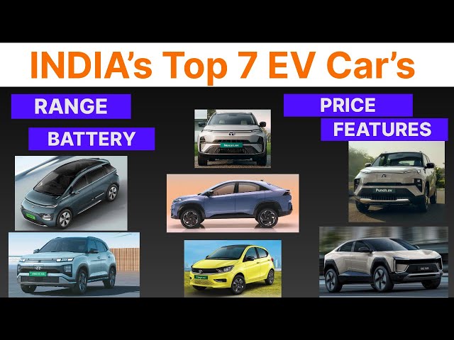 Best Electric Car In India 2025 #hyundai #tata #mg #mahindra |Range | Battery | Price | Features