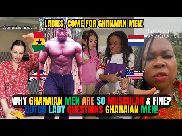 🇬🇭🇳🇱 WHY GHANAIAN MEN ARE SO MUSCULAR & FINE? 🇳🇱DUTCH LADY QUESTIONS GHANAIAN MEN🇺🇸🇬🇧 || Kamma Dyn