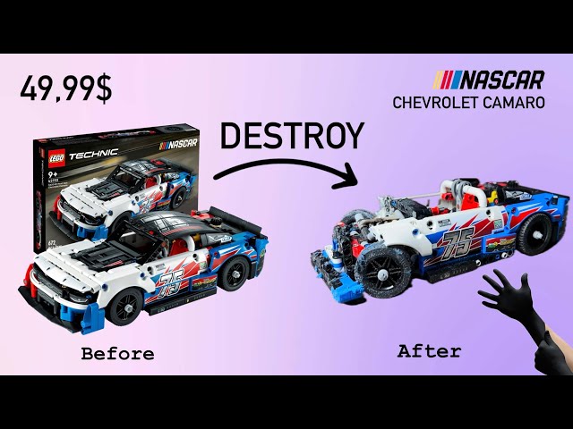 I Destroyed LEGO Nascar Chevrolet Camaro 49.99$