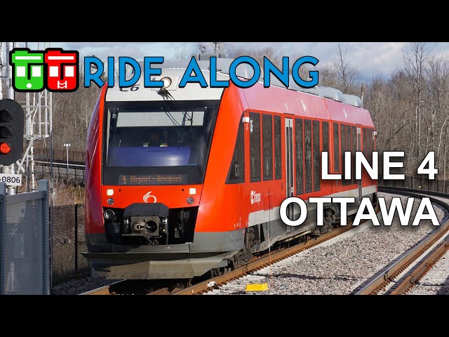 TT Ride-Along – OC Transpo’s O-Train Line 4, South Keys to YOW-Airport Preview Ride (Corrected)