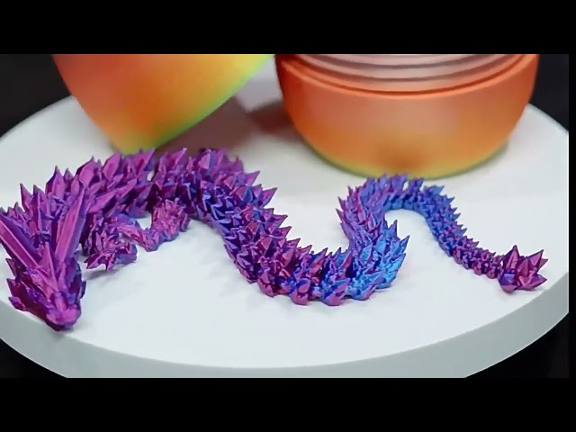 3D Printed Articulated Dragon Fidget Toy