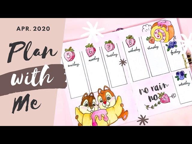 PLAN WITH ME  ⎸April 2020 Bullet Journal Setup (Pls Turn on 1080 HD and Subtitile)