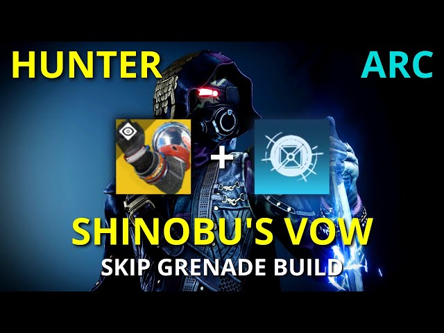 Hunter *Arc* Skip Grenades Build with Shinobu's Vow Exotic