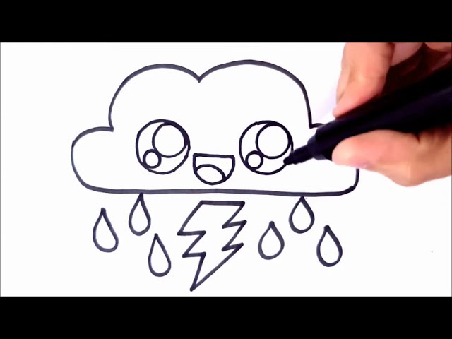 Draw a Cute Cloud: Step-by-Step Easy Tutorial #Drawing #artistomg  #Coloring #stepbystepart #diy