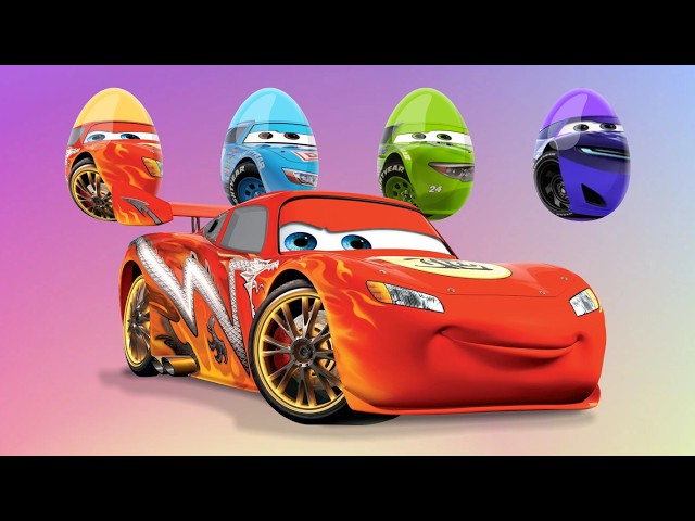 CORRECTLY GUESS THE COLOR EGG OFF THE DRAGON LIGHTNING MCQUEEN CAR🔥Tebak gambar kepala petir McQueen