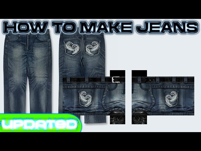 (UPDATED) How to make jeans | ROBLOX DESIGNING