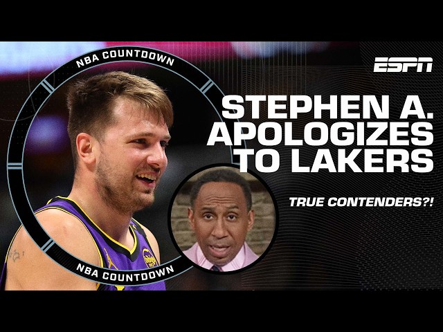 Stephen A. APOLOGIZES to the Lakers 😲 But still not buying L.A. as title contenders | NBA Countdown