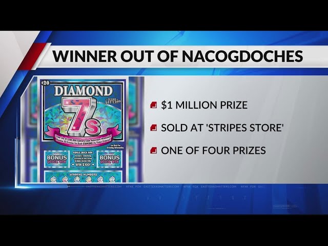 Nacogdoches resident claims $1 million prize from Texas Lottery scratch off ticket