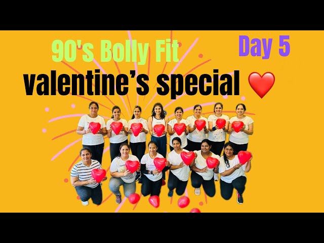 90‘s Bolly Fit | Day-5 Valentine's Special❤️ | Churake Dil Mera Remix | Beginner Dance Fitness