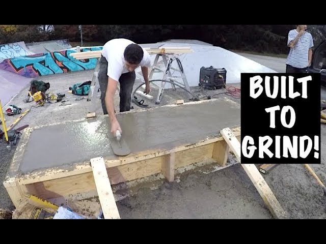 Building a Concrete Skateboard Ledge