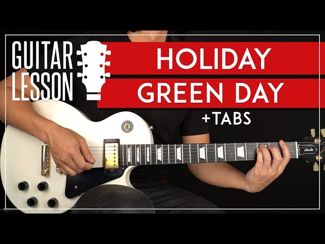 Holiday Guitar Tutorial 🎸 Green Day Guitar Lesson + TAB