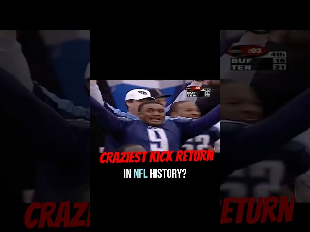 The Most Insane Kick Return of All Time