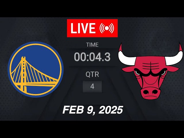 NBA LIVE! Golden State Warriors vs Chicago Bulls | February 9, 2025 | 2025 NBA Season Live (2K)